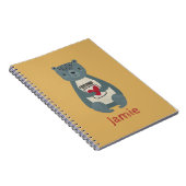 Niedlicher Graubär Notizblock (Rechte Seite)