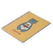 Niedlicher Graubär Notizblock (Linke Seite)