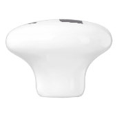 Niedlicher Graue und weiße Türknopf Keramikknauf (Seitenansicht)