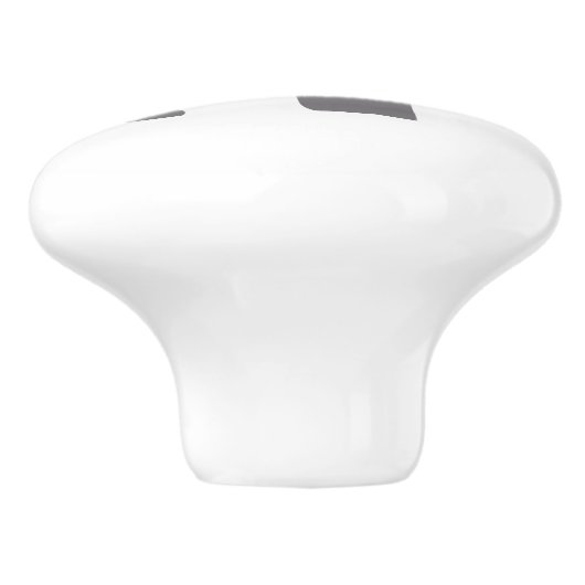 Niedlicher Graue und weiße Türknopf Keramikknauf (Seitenansicht)