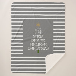 Niedlicher Graue/Weiße Weihnachtsgeist Sherpadecke