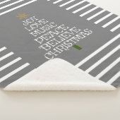 Niedlicher Graue/Weiße Weihnachtsgeist Sherpadecke (3/4)