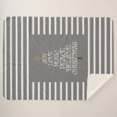 Niedlicher Graue/Weiße Weihnachtsgeist Sherpadecke (Vorderseite (Horizontal))