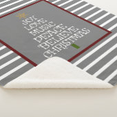 Niedlicher Graue/Weiße Weihnachtsgeist Sherpadecke (3/4)