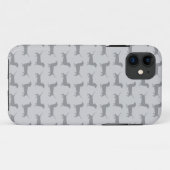 Niedlicher grauer Dackel Hundemuster iPhone 5 Case-Mate iPhone Hülle (Rückseite (Horizontal))