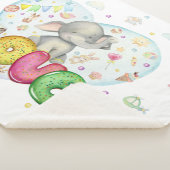 Niedlicher grauer Elefant Sherpadecke (3/4)