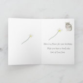 Niedlicher GrauHamster Karte (Innenseite)