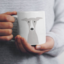 Niedlicher Grauhund, italienischer Grauhund oder W Jumbo-Tasse