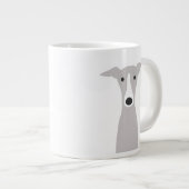 Niedlicher Grauhund, italienischer Grauhund oder W Jumbo-Tasse (Vorderseite Rechts)