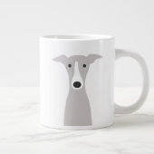 Niedlicher Grauhund, italienischer Grauhund oder W Jumbo-Tasse (Rechts)
