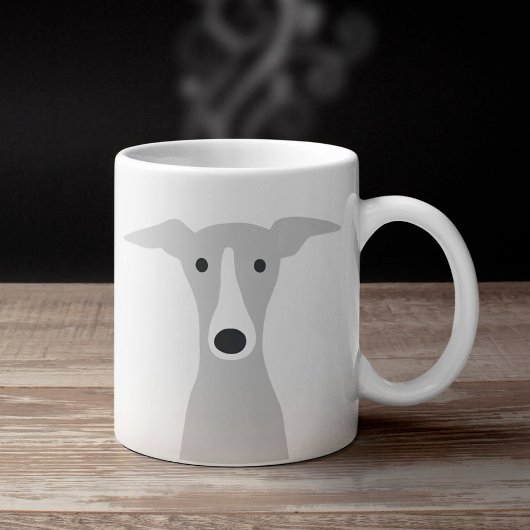 Niedlicher Grauhund, italienischer Grauhund oder W Kaffeetasse