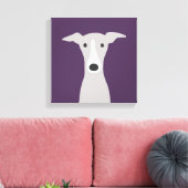Niedlicher Grauhund, italienischer Grauhund oder W Leinwanddruck (Insitu (Wohnzimmer))