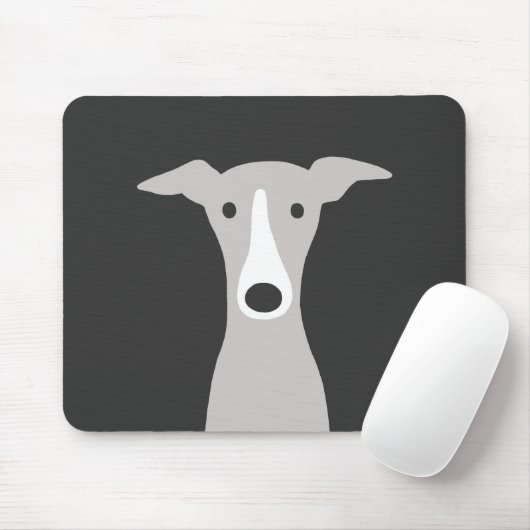 Niedlicher Grauhund, italienischer Grauhund oder W Mousepad (Mit Mouse)