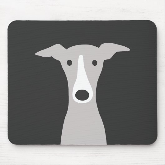 Niedlicher Grauhund, italienischer Grauhund oder W Mousepad (Vorne)