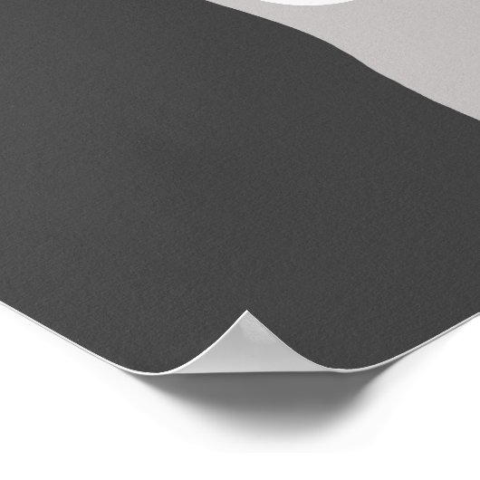 Niedlicher Grauhund, italienischer Grauhund oder W Poster (Ecke)