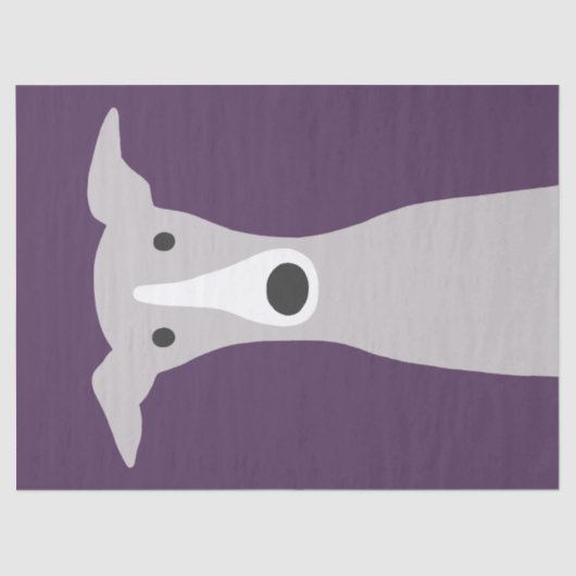 Niedlicher Grauhund, Italienischer Grauhund oder W Seidenpapier (Vorderseite)