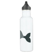 Niedlicher Grauwal Umweltwale Art Whale Kinder Edelstahlflasche (Rechts)