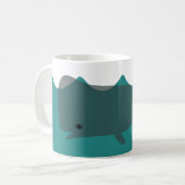 Niedlicher Grauwal Umweltwale Art Whale Kinder Kaffeetasse (Vorderseite Links)
