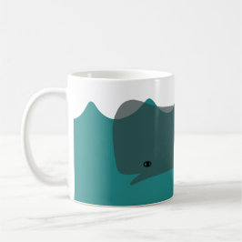 Niedlicher Grauwal Umweltwale Art Whale Kinder Kaffeetasse