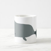 Niedlicher Grauwal Umweltwale Art Whale Kinder Kaffeetasse (Mittel)