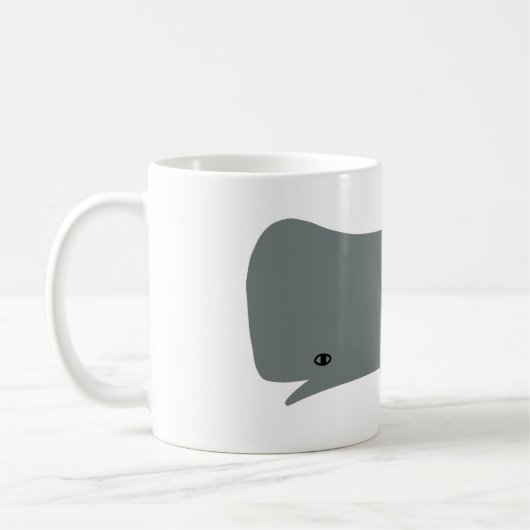 Niedlicher Grauwal Umweltwale Art Whale Kinder Kaffeetasse (Links)