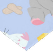 Niedlicher Grauweißer Elefantenmousse Tischdecke (Schrägansicht)