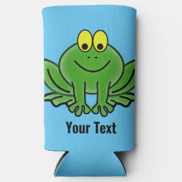 Niedlicher Green Frog Design Seltzer kann kühler w Selters Dosenkühler