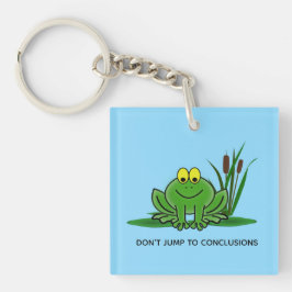 Niedlicher Green Frosch Design Akryllischer Schlüs Schlüsselanhänger