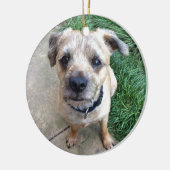 Niedlicher Grenzterrier Keramikornament (Links)