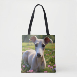 Niedlicher Greyhound Dog Sortiment Tote Bag Tasche