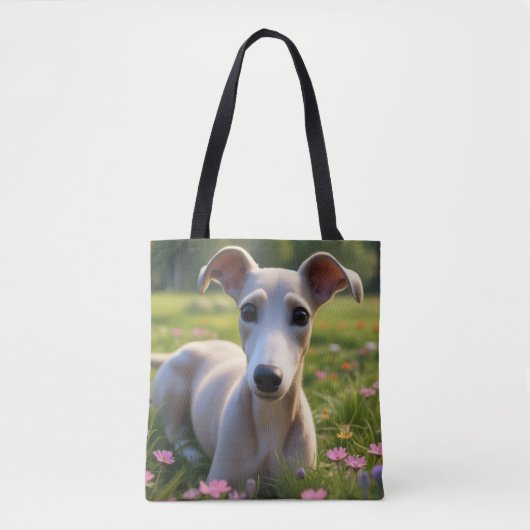 Niedlicher Greyhound Dog Sortiment Tote Bag Tasche (Vorderseite)