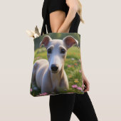 Niedlicher Greyhound Dog Sortiment Tote Bag Tasche (Von Nahem)