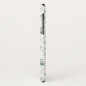 Niedlicher, griechisch-rosa Rosen-weißer Hintergru Case-Mate iPhone Hülle (Hinten/Links)