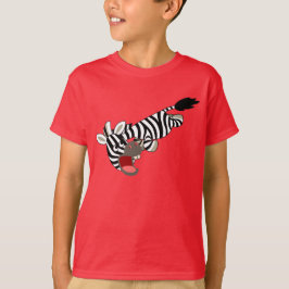 Niedlicher griechischer Cartoon Zebra Children T - T-Shirt