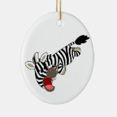 Niedlicher griechischer Cartoon Zebra Keramik Ornament (Rechts)