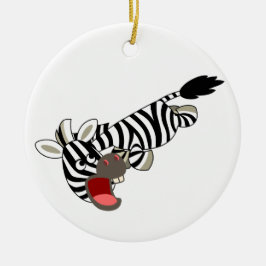 Niedlicher griechischer Cartoon Zebra Keramik Ornament