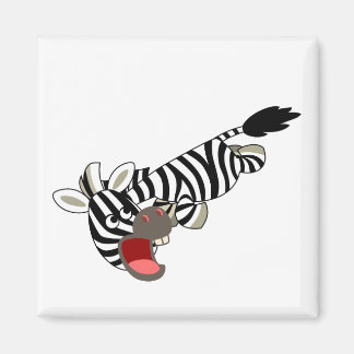 Niedlicher griechischer Cartoon Zebra Magnet