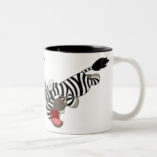 Niedlicher griechischer Cartoon Zebra Tasse