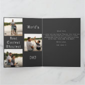 Niedlicher grimmiger Sensenmann 3 Foto Collage Vat Karte (Innenseite)