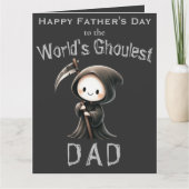 Niedlicher grimmiger Sensenmann 3 Foto Collage Vat Karte (Vorderseite)