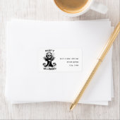 Niedlicher grimmiger Sensenmann Adressaufkleber (Insitu)