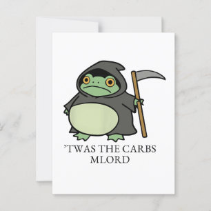 Niedlicher grimmiger Sensenmann Frog - Das war der Postkarte