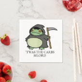 Niedlicher grimmiger Sensenmann Frog - Das war der Serviette (Beispiel)