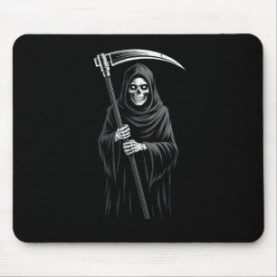 Niedlicher grimmiger Sensenmann Spooky Grave Candy Mousepad