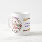 Niedlicher Groovy Ghost, spukhafte Villen, hallowe Kaffeetasse (Vorderseite Links)