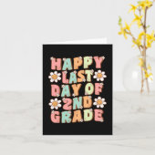 Niedlicher Groovy Tee zweiter Klasse Karte (Gelbe Blume)