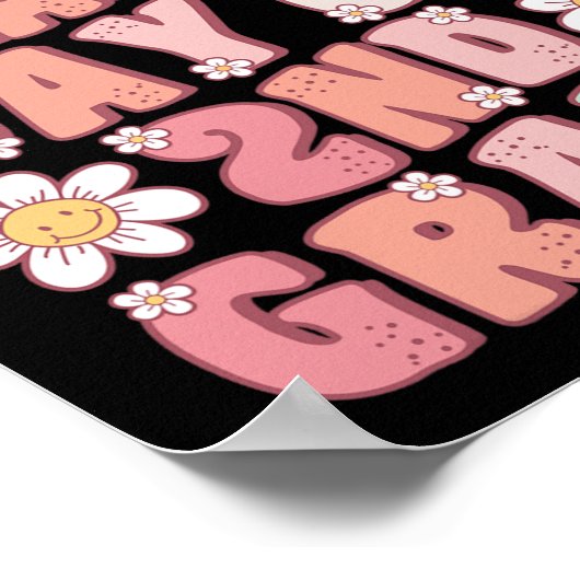 Niedlicher Groovy Tee zweiter Klasse Poster (Ecke)