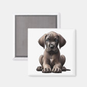 Niedlicher, großartiger Welpe Magnet (Vorderseite/Rückseite)