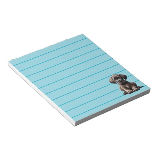 Niedlicher, großartiger Welpe Notizblock (angewinkelt)
