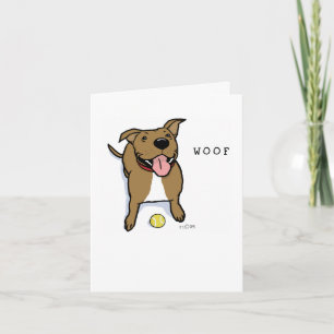 Niedlicher großer Brown Hund des Schuss-Hund Dankeskarte
